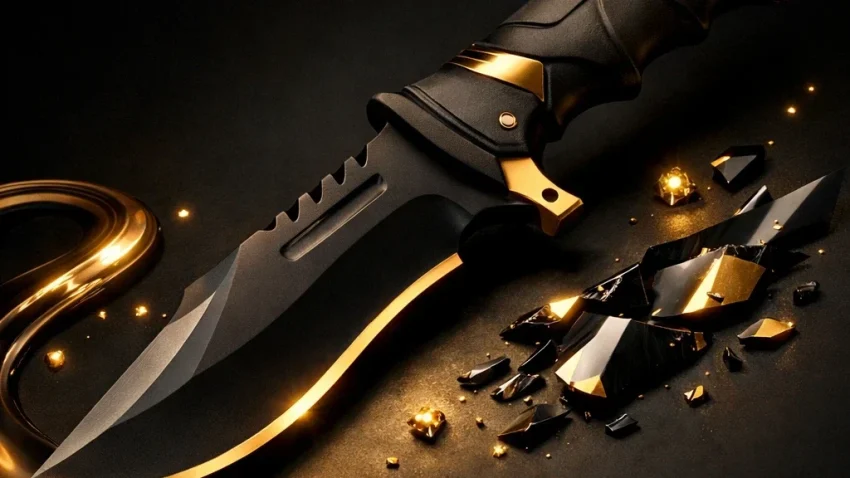huntsman knife: Cosmetics and Key Details